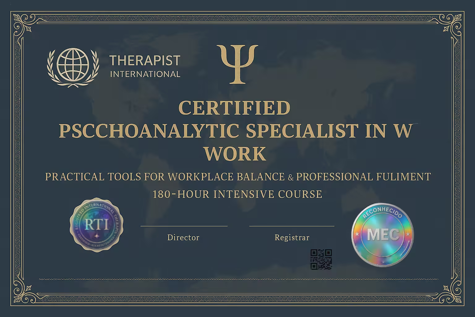 Certificado: Psicanálise e Trabalho