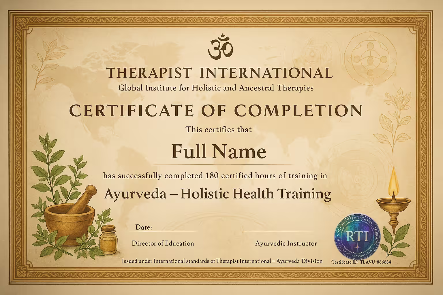 Certificado: Ayurveda Fundamental