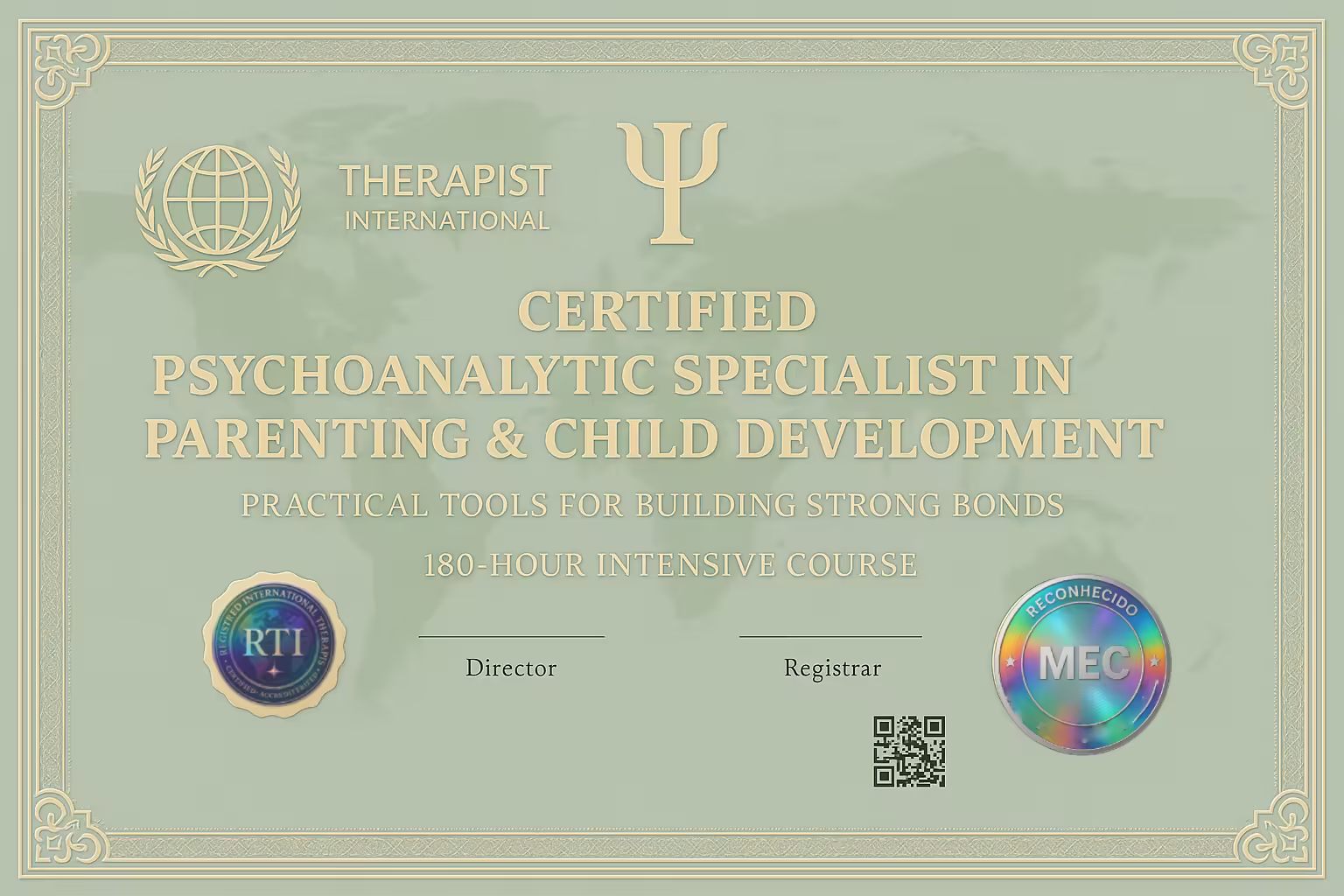 Certificado: Psicanálise e Filhos