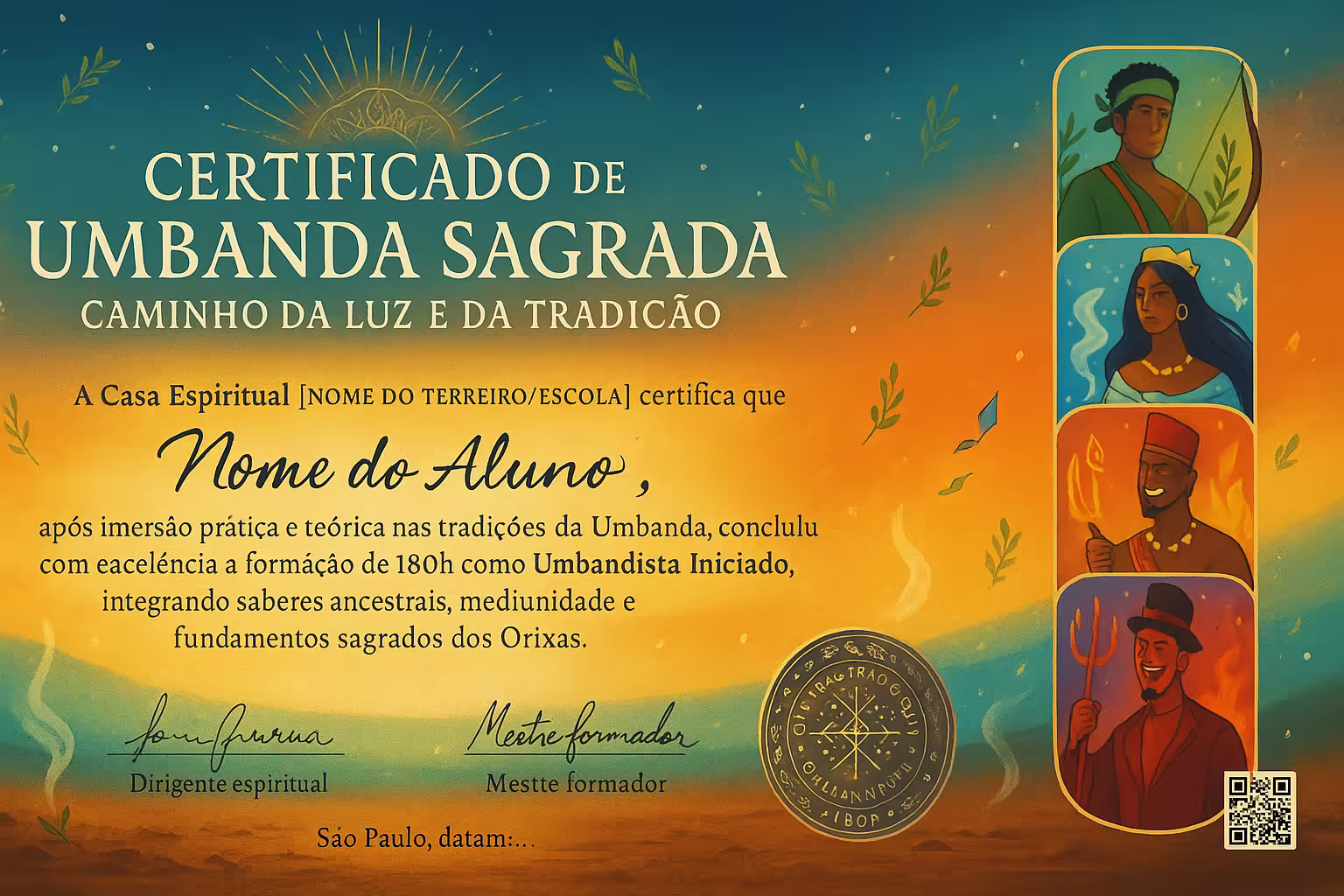 Certificado Profissional de Umbanda